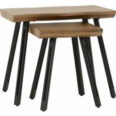 SECONIQUE Quebec Wave Edge Nesting Table