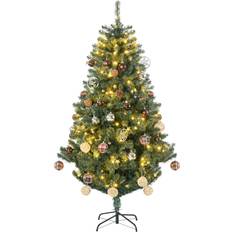 Homcom Artificial with Lights Decoration Green Christmas Tree 180cm