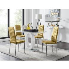 Yellow Dining Sets Box Giovani 4 Dining Set