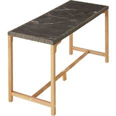 Tectake Haveborde tectake Polyrattan Barbord Lovas 161x64,5x99,5 cm Natur