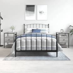 Møbler vidaXL Sengeborde 2 Stk 40 x 42 x 56 cm Grå Sonoma-Eg Sengebord