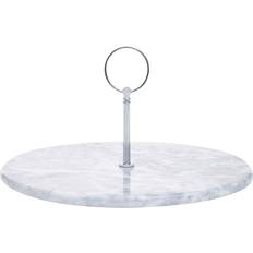 Présentoirs à gâteaux Premier Housewares Cake Stand - Grey Marble/Silver Présentoir à gâteau