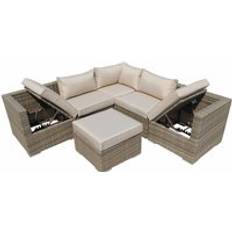 Garden & Outdoor Furniture Furniture One 6 pcs Outdoor Lounge Set, 1 Table incl. 5 Sofas