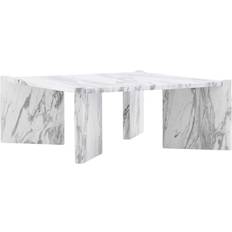 Plaster Trädgårdsbord Utemöbler Venture Design Rogaland Soffbord 100 x 100 cm Vit
