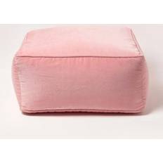 Homescapes Blush Cube Pouffe