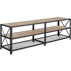 tectake 161 cm Industrielt Lyst Træ Egetræ Sonoma TV-bord