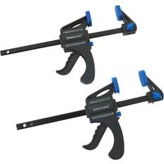 Silverline Pack Of 2 Mini 150mm mini One Hand Clamp