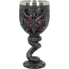 Negro Copas de Vino Nemesis Now Cáliz Gótico - Baphomet Goblet - Standard Copa de Vino