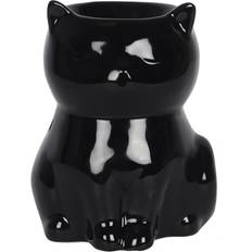 Horror-Shop Schwarze Katze Duftöl Lampe Gothic Wohndeko