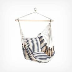Blue Outdoor Hanging Chairs VonHaus Striped Garden
