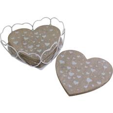 Coasters on sale Geko Set Of 4 Heart Shaped Wire Coaster 4pcs