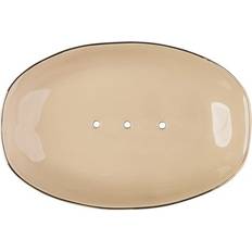 Beige Soap Holders Nesti Dante Klar Flat Beige Soap Dish 1 Piece