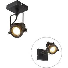 QAZQA Loftplafonder QAZQA Industrial spot black Ceiling Flush Light