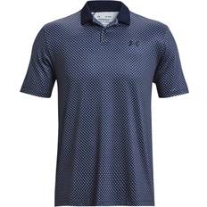 Under Armour Polo Shirts Under Armour Perf Printed Polo Sn34 Blue