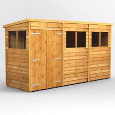 Power Sheds 12x4 Overlap Pent Double Door (Building Area )