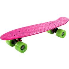 Complete Skateboards Flybar 22-Inch Plastic Mini Cruiser Skateboard, Pink