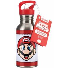 Mario Metal Water Bottle with Straw 480ml