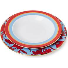 Multicolour Dinner Sets La DoubleJ Roman Holiday Vino Soup and Plate Dinner Set