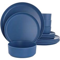 Melamine Kitchen Accessories Gibson Home 12 In Canyon Crest Dinner Set