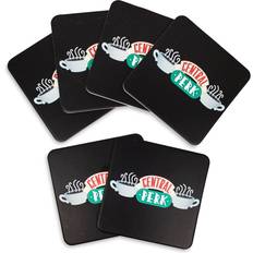 Porcelain Coasters Silver Buffalo Central Perk Coffee Shop Logo Paper Coasters Set of 6 Coaster 6pcs
