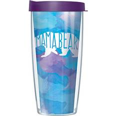 Signature Tumblers Mama Bear Wrap on Watercolor Travel Mug