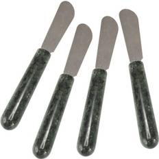 Green Knife Creative Home Green Marble Set of 4 Butter Spreaders Cheese Knife