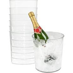 Plastic Bottle Coolers Ice Bucket 6 Bottle Cooler