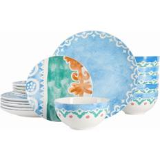 Glass Dinner Sets Spice by Tia Mowry Coupe Dinner Set