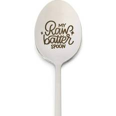 Beige Spoon Engraved Box My Raw Coffee Spoon