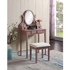 Tables Roundhill Furniture Moniys Wood Moniya Dressing Table