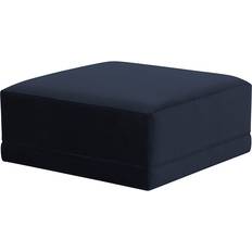 Blue Settee Benches TOV Furniture Ottomans Navy Settee Bench