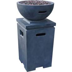 Modeno Exeter 21 Round Concrete Propane Fire Pit Column