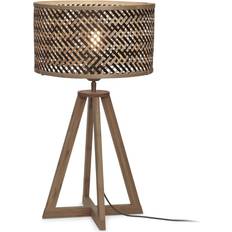 Good & Mojo Java Pyramide Natur/Sort Bordlampe