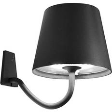 Zafferano Wall Lamps Zafferano Poldina Battery Lamp Hook White Wall light