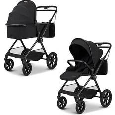 Dúo Carritos Moon Carrito De Bebé 2 En 1 Colección 2024 Clicc Black Melange (Sistema de Viaje)