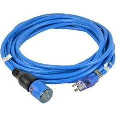 Blue Kabelklammer Century Wire Pro Lock 25 Ft 12/3 Sjtw Blue Molded Extension Cord With Cgm