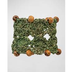 Green Napkin Rings Juliska Macrame Natural Napkin Ring