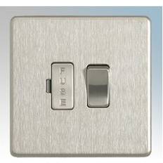 Grey Switches BG Brushed Steel 13A Switched Fused Connection Unit