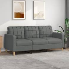 VidaXL Bäddsoffor vidaXL 3-Sitssoffa Mörkgrå 180 cm Tyg Soffa