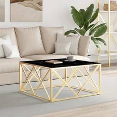 Guld Soffbord vidaXL Guld Sofabord 80 x 80 x 40 cm Soffbord 80x80cm