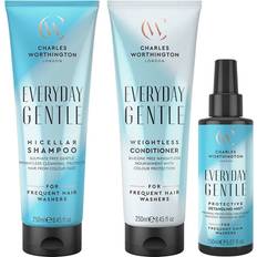 Charles Worthington Everyday Gentle Micellar Shampoo Weightless Conditioner Detangling Mist 250ml