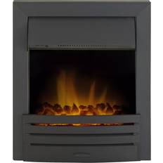 Adam Electric Fireplaces Adam Black Inset Electric Fire with Remote Control Eclipse