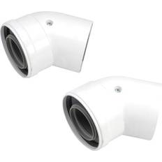 Best Chimneys Worcester Bosch 7716191085 45 Degree Bend 60/100mm Pair