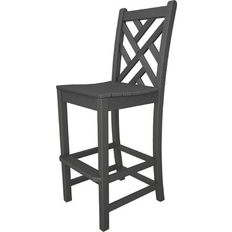 Steel Outdoor Bar Stools Polywood CDD102GY Chippendale Bar Side