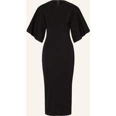 Ted Baker Womens Black Lounia Bodycon Stretch-knit Midi Dress