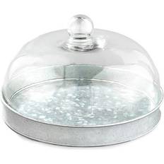 Serving Platters & Trays SkyMall Elegant Galvanized Cheese Dome