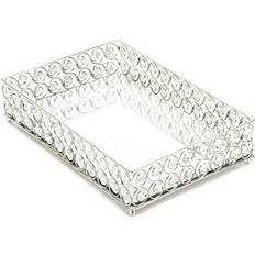 Zingz & Thingz 14.25 Clear Contemporary Shimmer Serving Tray