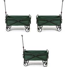 Utility Wagons Seina Heavy Duty Compact 150 Pound Capacity Outdoor Utility Cart 3-pack
