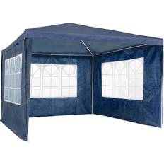 Billig Paviljonger tectake Gazebo Baraban 3x3m with 3 side panels gazebo