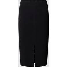 Calvin Klein Elastan/Lycra/Spandex Nederdele Calvin Klein Hook and Eye Midi Skirt BLACK